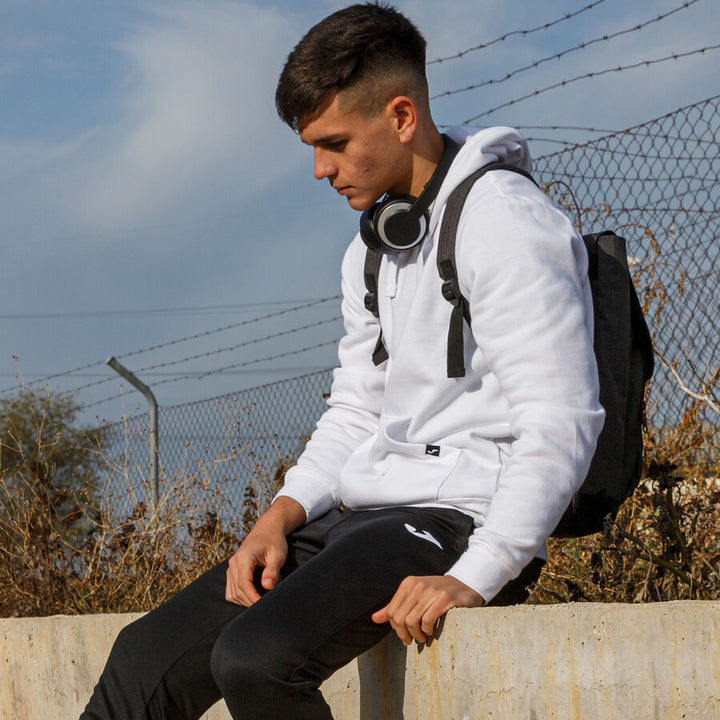 CRF - Hanorac cu glugă masculin Montana alb personalizat BISTOȘ