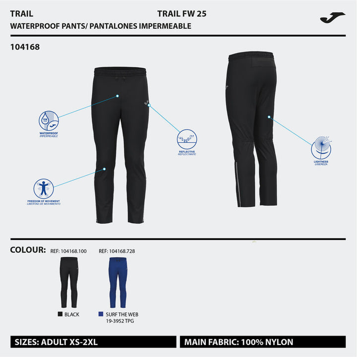 JOMA R-Trail Pantaloni Impermeabili Alergare Bărbați - albastru
