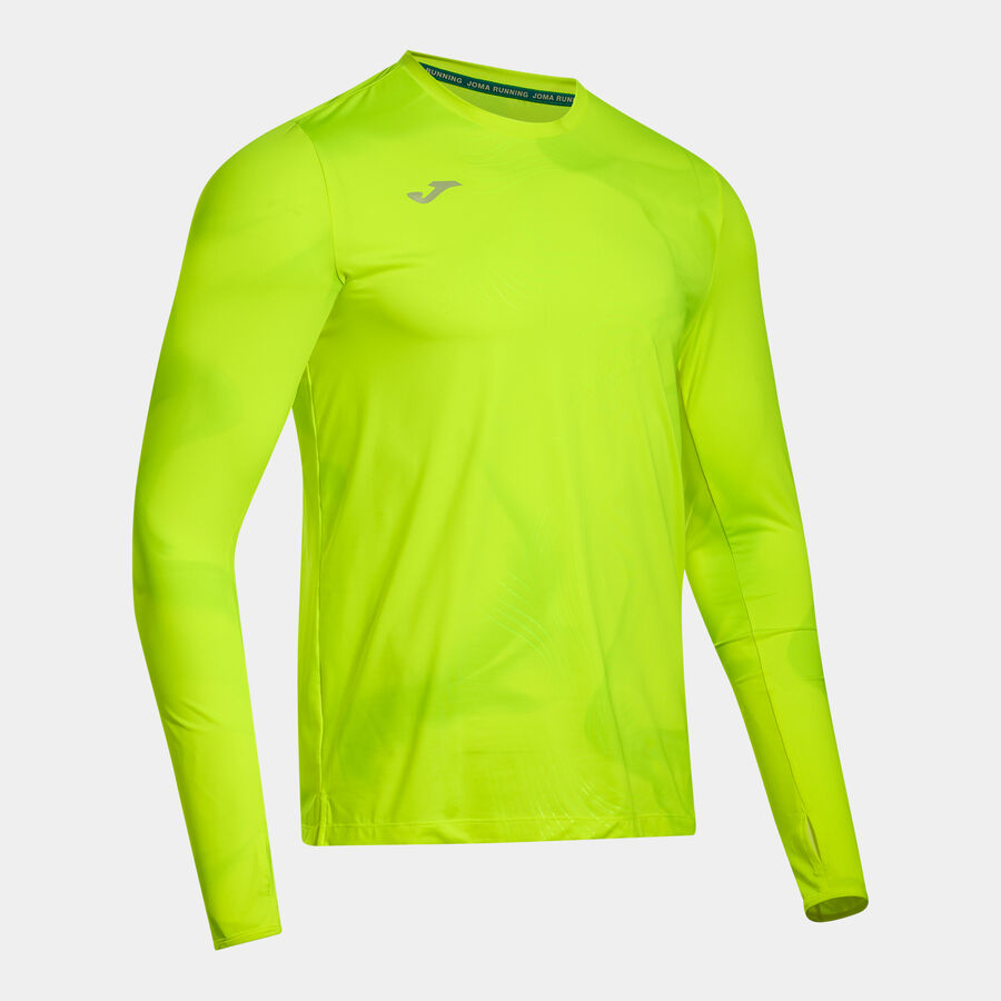 JOMA R-Night Tricou Mânecă Lungă Bărbați Trail Running galben fluorescent
