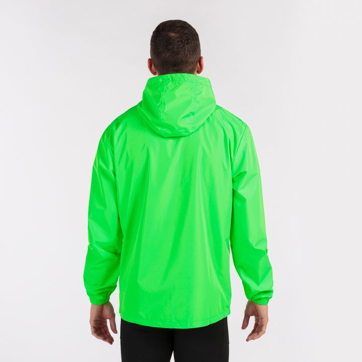 Jachetă de ploaie combi running verde fluorescent