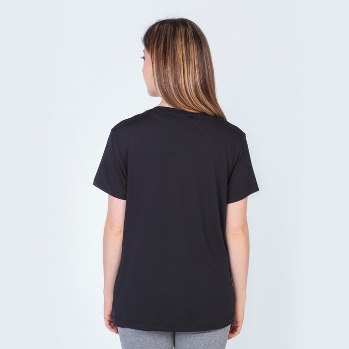 Tricou cu mânecă scurtă feminin Desert negru personalizat MUSAI