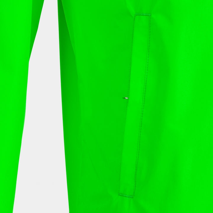 Jachetă de ploaie combi running verde fluorescent