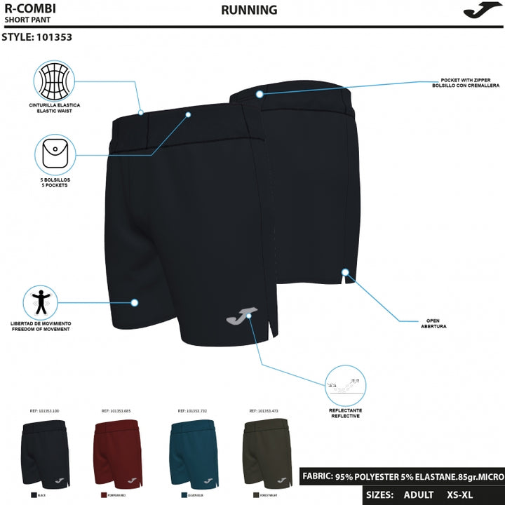 Pantaloni scurți trail running pentru bărbați, negru