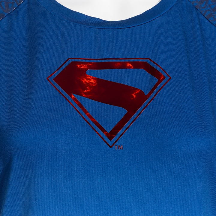 Tricou cu mânecă scurtă pentru femei SUPERMAN albastru