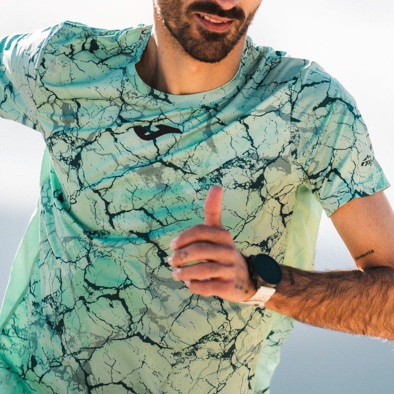 Tricou cu mânecă scurtă R-NATURE turcoaz