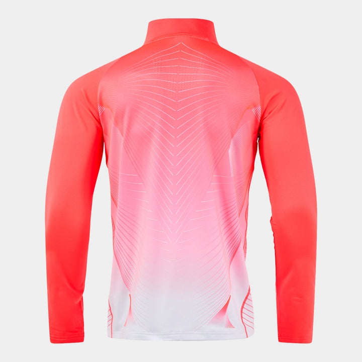 Bluză alergare bărbați ELITE XII coral fluorescent