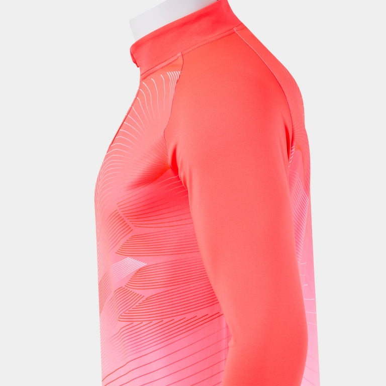 Bluză alergare bărbați ELITE XII coral fluorescent
