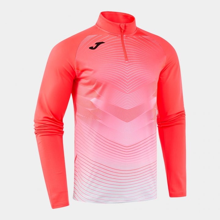 Bluză alergare bărbați ELITE XII coral fluorescent