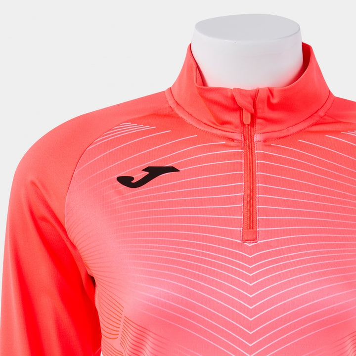 JOMA ELITE XII Bluză alergare femei - Coral fluorescent