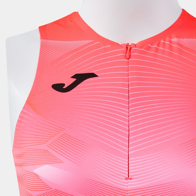 JOMA ELITE XII Top alergare femei - Coral Fluorescent