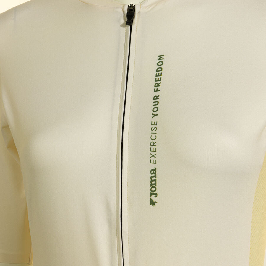 JOMA CRONO Tricou Ciclism Mânecă Scurtă Damă Alb