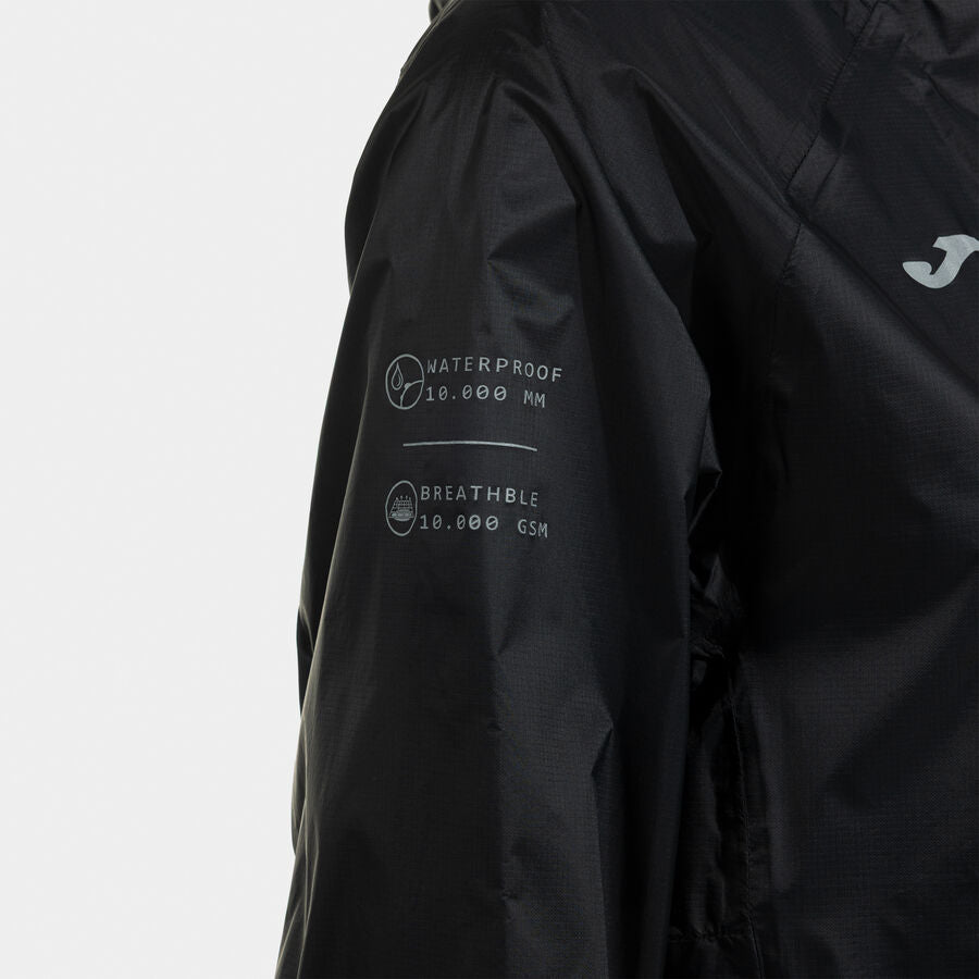 JOMA  R-TRAIL Nature Jachetă neagră de ploaie femei - impermeabilă - 10.000 mm