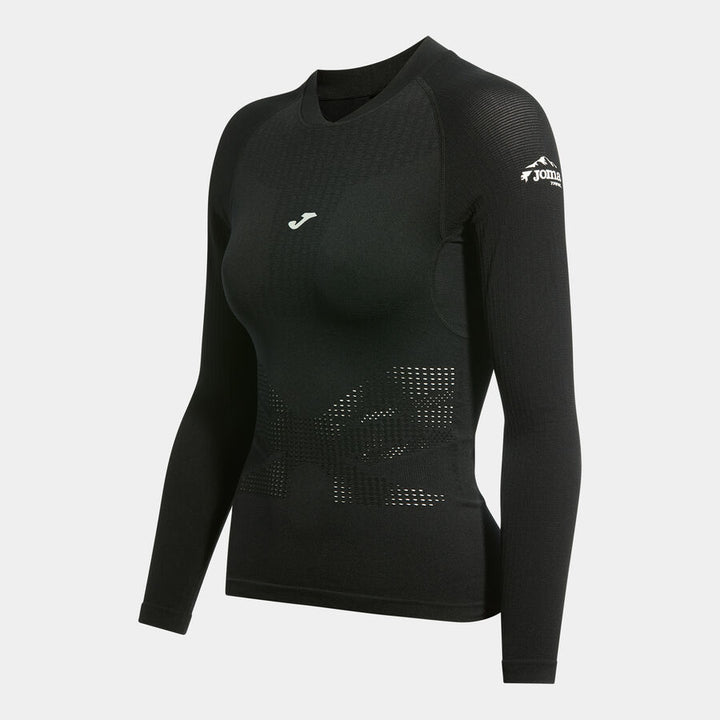 JOMA Tricou Mânecă Lungă FEMEI Trail Running - negru