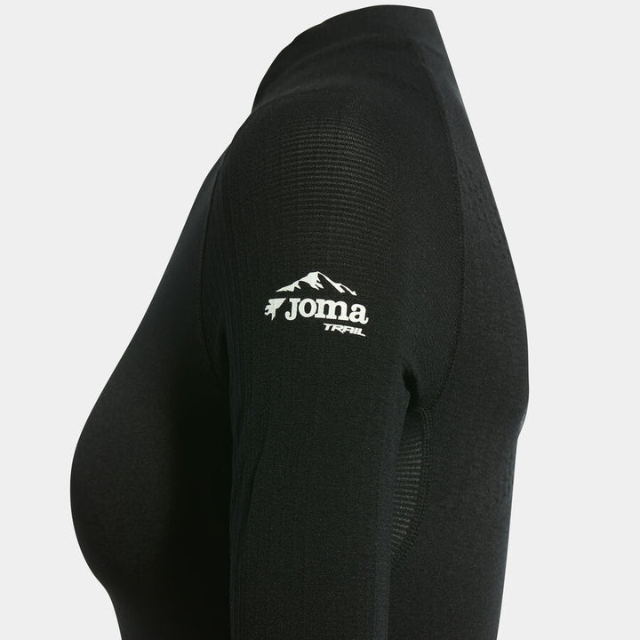 JOMA Tricou Mânecă Lungă FEMEI Trail Running - negru