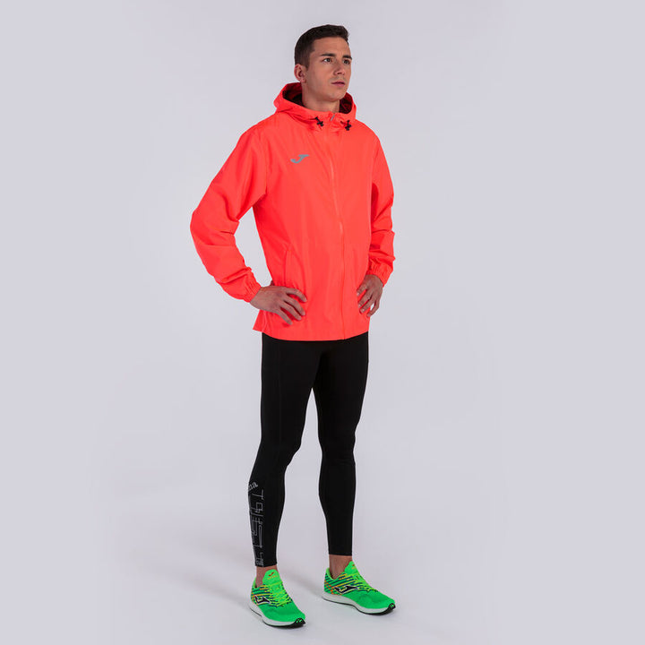 JOMA ELITE VIII Jachetă de ploaie running bărbați - coral fluorescent