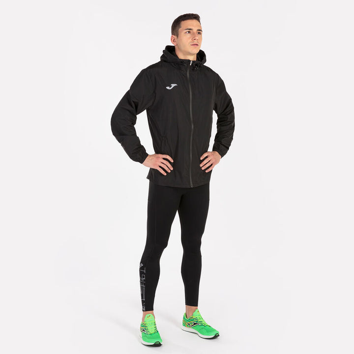 JOMA ELITE VIII Jachetă de ploaie running bărbați - negru