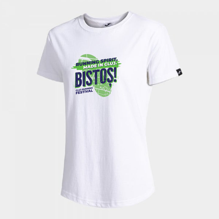 Tricou cu mânecă scurtă feminin Desert alb personalizat BISTOȘ