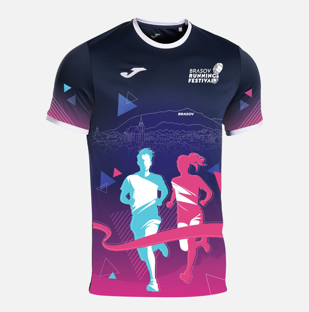 BRF - JOMA Tricou tehnic alergare bărbați - navy blue policromie